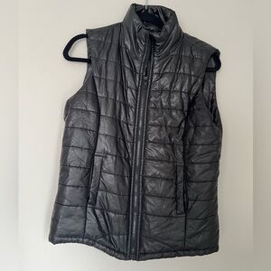Black Quilted Puffer Vest